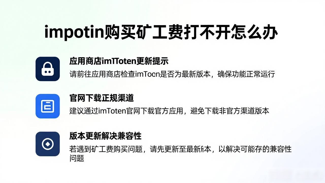 imToken版本过旧导致矿工费页面无法加载_imtoken购买矿工费打不开_imToken矿工费页面打不开解决方案