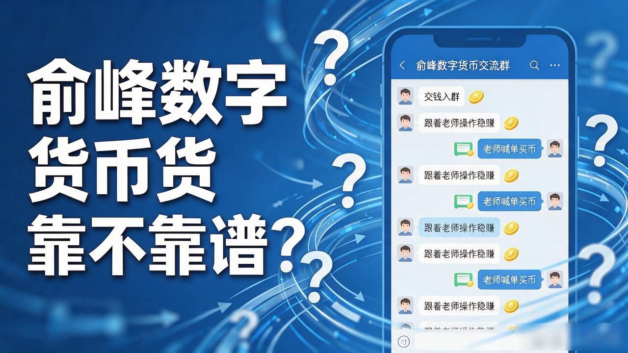 俞峰数字货币骗局_俞峰社群荐币风险_俞峰数字货币
