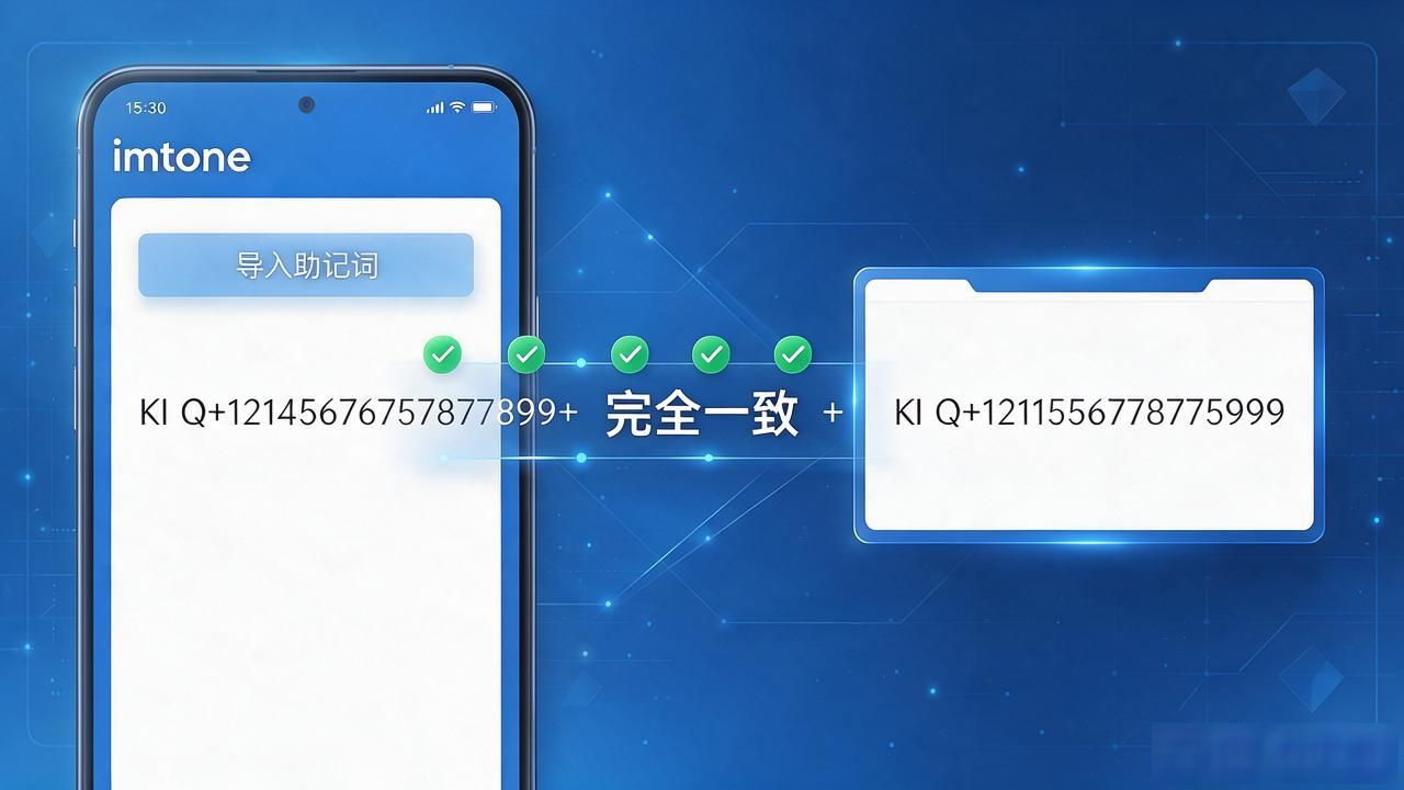 imtoken助记词验证方法_助记词导入钱包地址核对_imtoken如何验证助记词