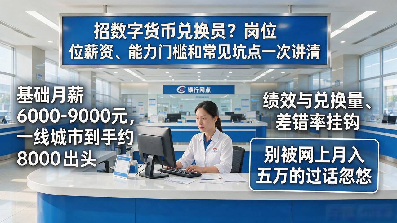 数字人民币兑换岗位招聘要求_招聘数字货币兑换员_数字货币兑换员合规意识