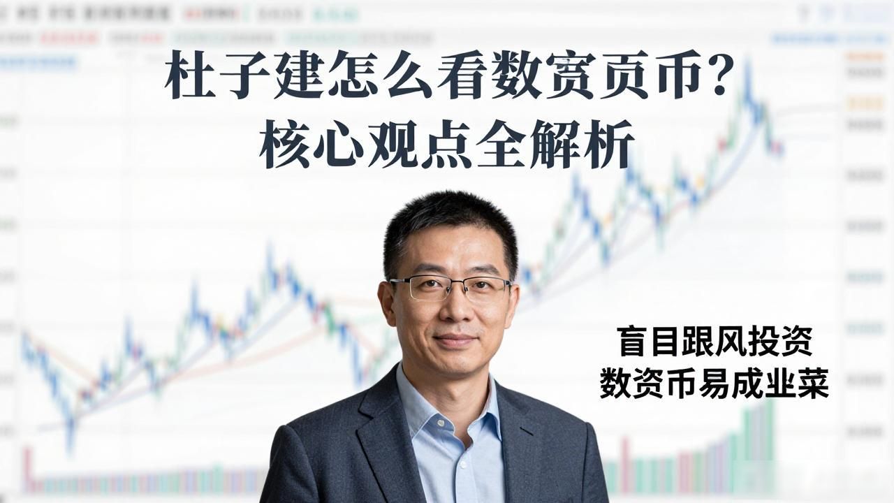 杜子建怎么看数字货币？核心观点全解析