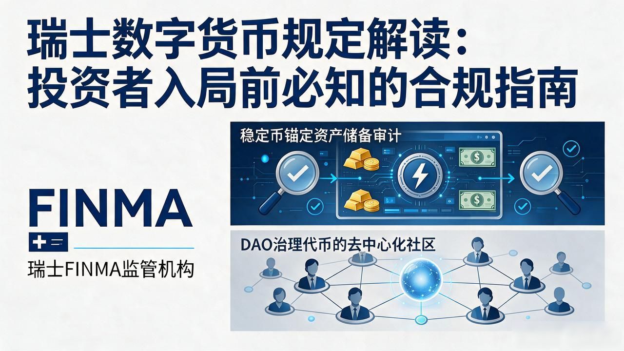 瑞士FINMA加密代币分类监管框架_瑞士加密资产合规要求_瑞士数字货币规定