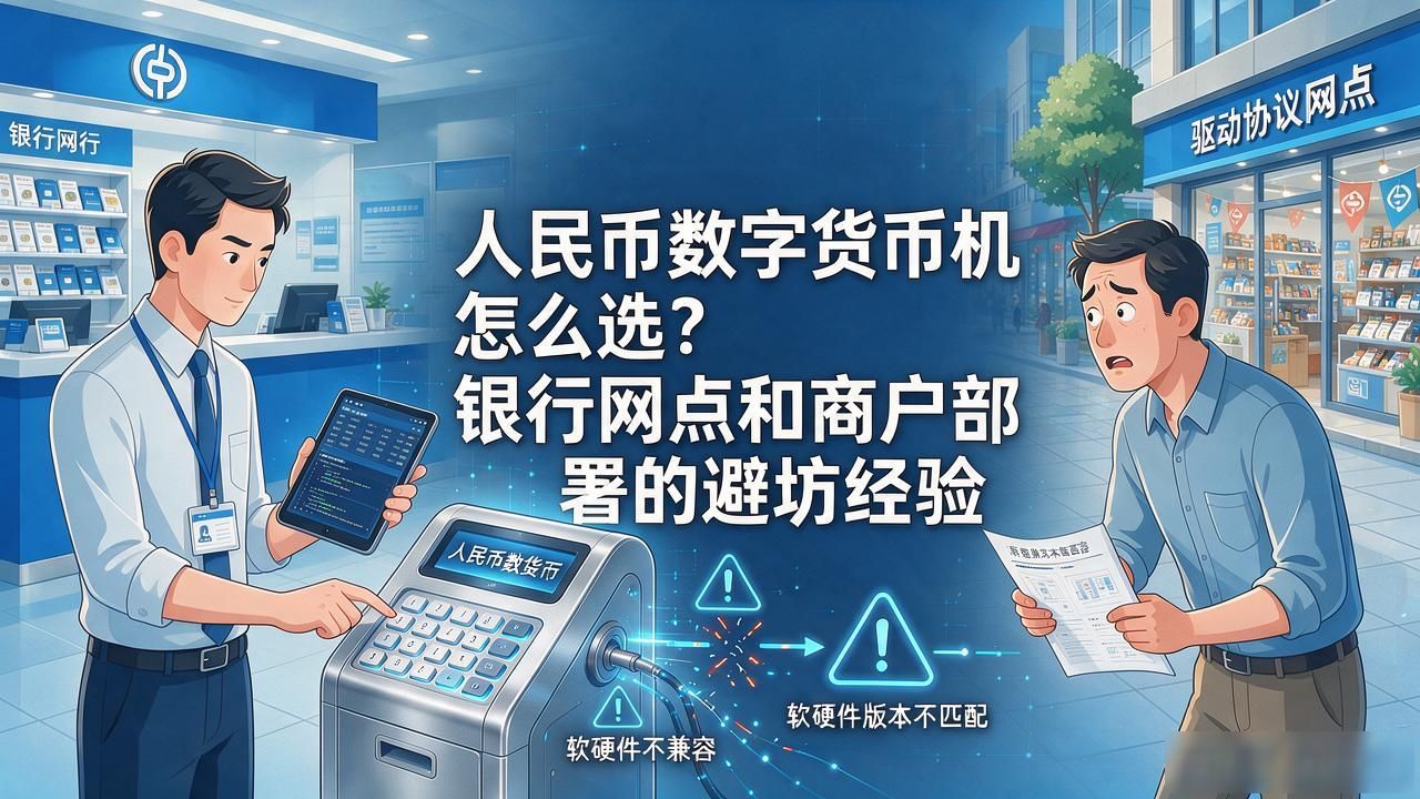 人民币数字货币机怎么选？银行网点和商户部署的避坑经验