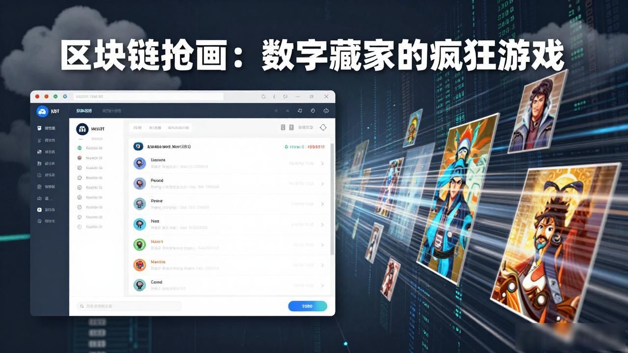 区块链抢画_区块链抢画_数字艺术价值博弈