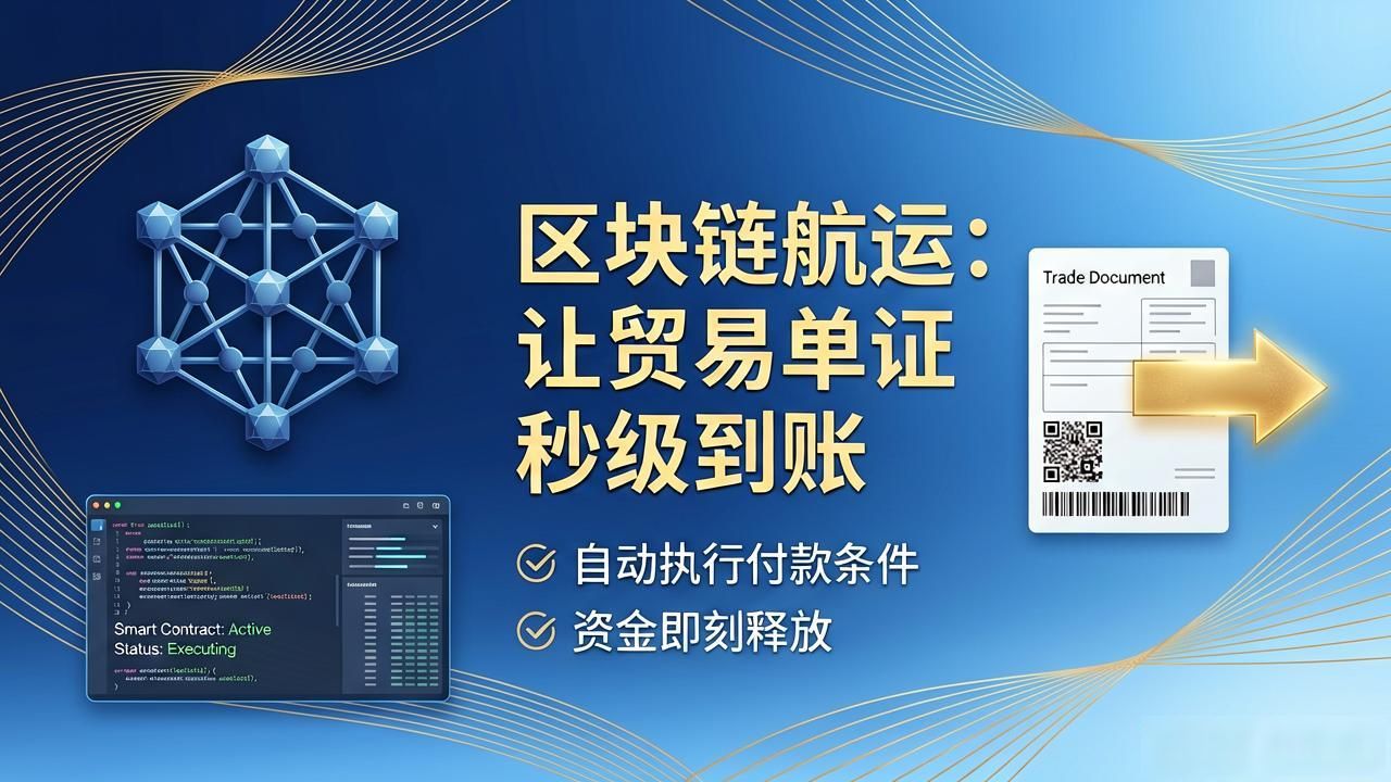 区块链海运供应链管理_智能合约航运自动化_区块链航运贸易模式