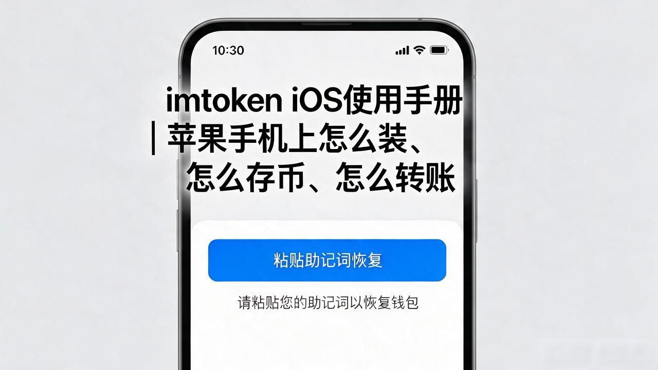 iOS版imToken钱包创建与导入步骤_imToken在iPhone上的使用教程_imtoken ios 使用手册