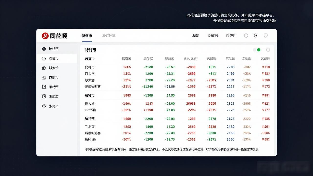 同花顺可以查数字货币_同花顺查数字货币实时走势_同花顺数字货币行情查询局限