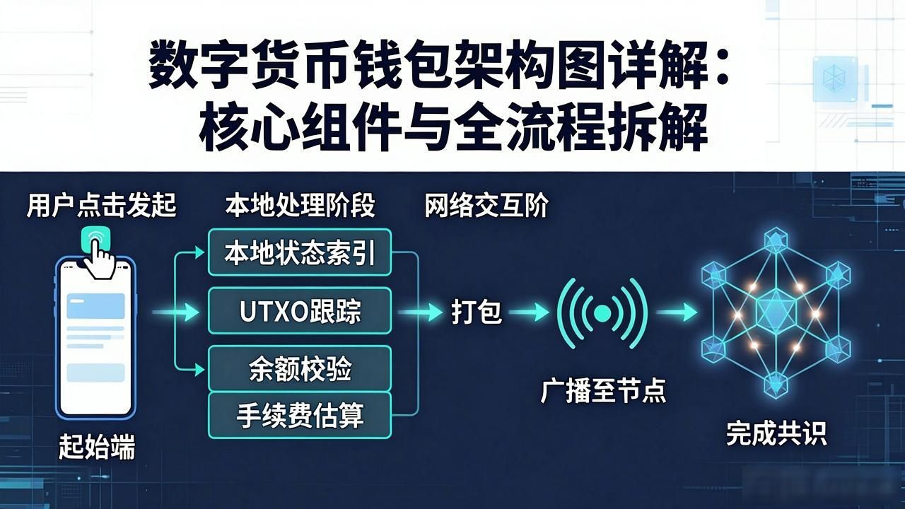 数字货币钱包架构图详解：核心组件与全流程拆解