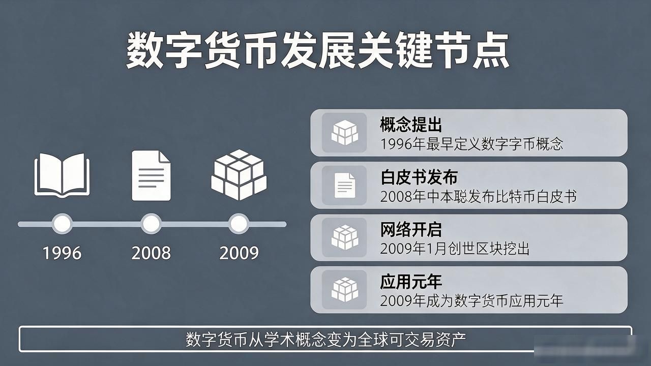 数字货币理论起源时间节点 1996年David Chaum电子现金概念 比特币诞生前数字货币早期探索_数字货币是哪年提出