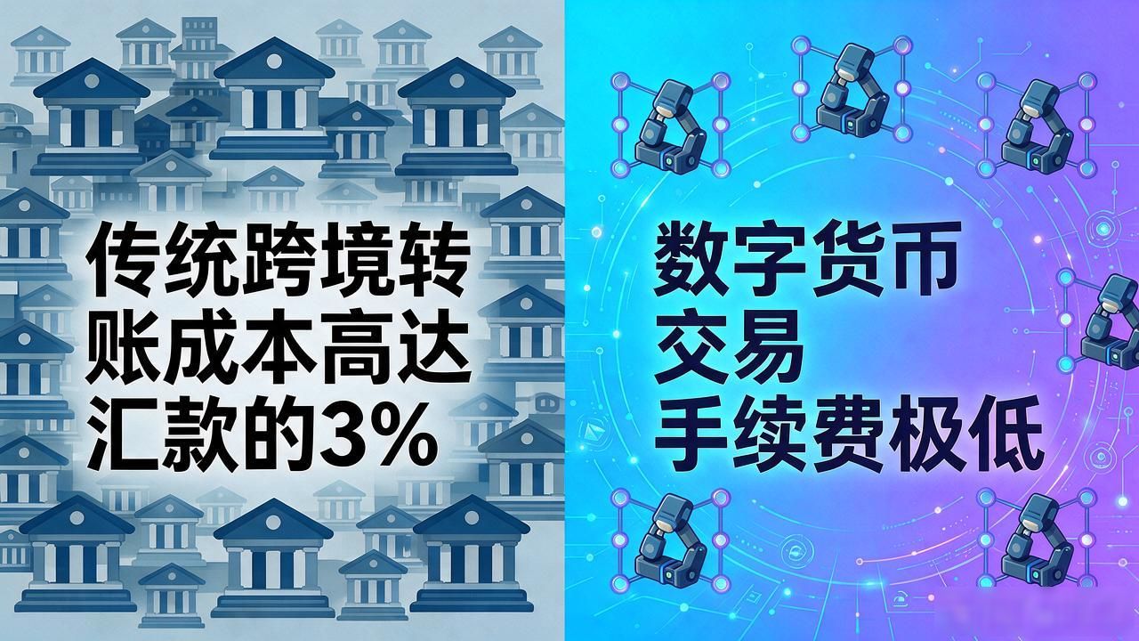 数字货币和转账区别_数字货币支付优势_银行转账VS数字货币