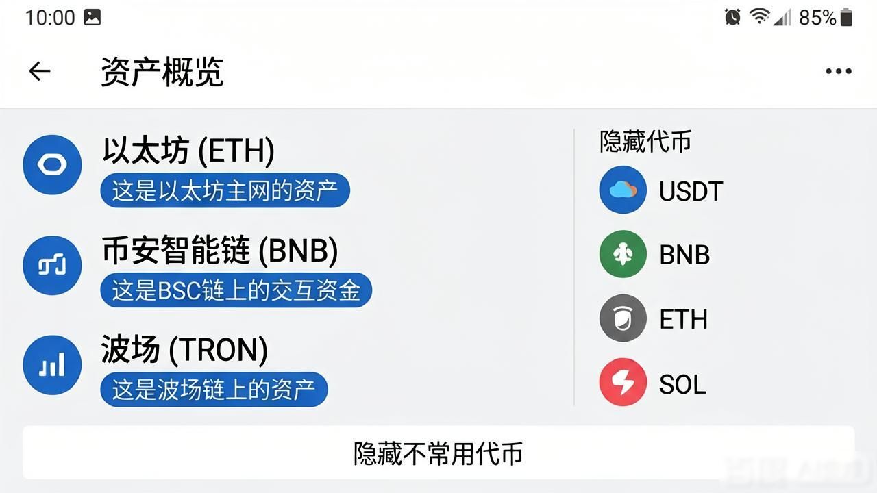 imToken钱包下载后，账务管理这样更高效