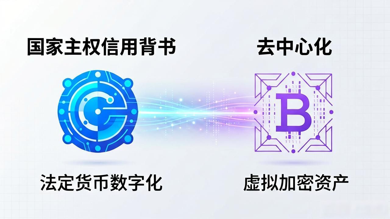 数字货币分类及区别 去中心化加密货币与央行数字货币差异 比特币以太坊和CBDC的不同_数字货币两大分类是