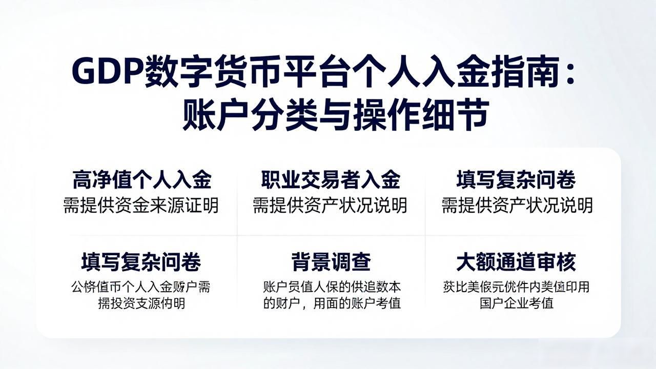 gdp数字货币平台入金为不同个人_不同身份投资者在数字货币平台入金要求_GDP数字货币平台入金流程