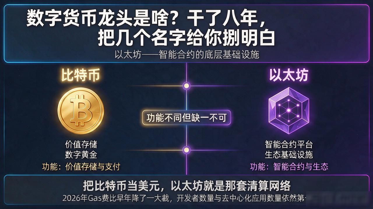 比特币以太坊平台币地位分析_2026年数字货币龙头是谁_数字货币龙头是啥