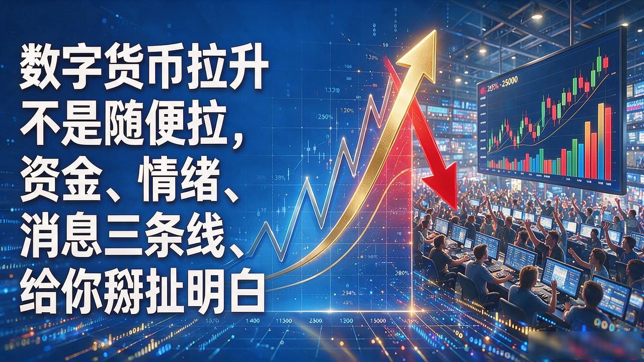 数字货币拉升什么逻辑_数字货币拉升资金面情绪面消息面