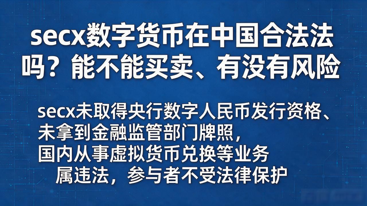secx数字货币在中国的合法吗_虚拟货币交易法律风险与政策背景_secx数字货币国内合法性分析