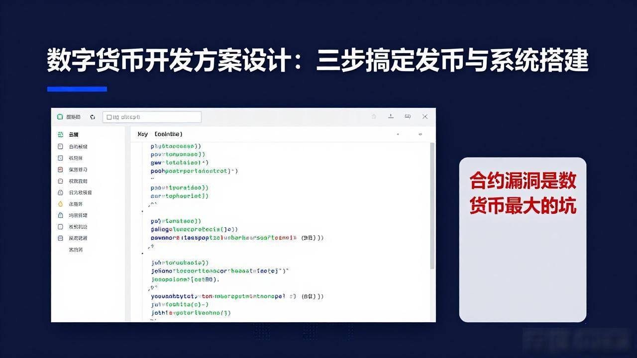 数字货币开发方案设计_数字货币开发共识机制选择_智能合约审计安全漏洞